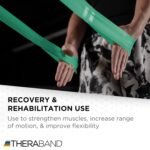 THERABAND CLX Resistance Band with Loops, 5-Foot Band, Green, Heavy, Non-Latex, Elastic Band for Exercise, Mobility & Rehab, Stretching, Home Workouts, Color-Coded for Easy Resistance Levels - Image 7