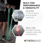 THERABAND CLX Resistance Band with Loops, 5-Foot Band, Green, Heavy, Non-Latex, Elastic Band for Exercise, Mobility & Rehab, Stretching, Home Workouts, Color-Coded for Easy Resistance Levels - Image 9