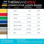 THERABAND CLX Resistance Band with Loops, 5-Foot Band, Green, Heavy, Non-Latex, Elastic Band for Exercise, Mobility & Rehab, Stretching, Home Workouts, Color-Coded for Easy Resistance Levels - Image 10