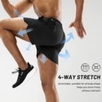 MIER Men's Workout Running Shorts Quick Dry Active 5 Inches Shorts with Pockets, Lightweight, Breathable - Image 3