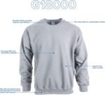 Gildan unisex-adult Fleece Crewneck Sweatshirt, Style G18000, Multipack - Image 5
