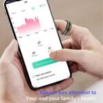 Loluka Smart Ring with Step Tracker Health Tracker with Sleep Monitor Heart Rate Monitor Family Care Fitness Ring Fitness Tracker No Subscription Fee for Android iOS Black 11 - Image 6