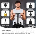 Forearm Strengthener and Wrist Roller, 43.3 inch Or 51.2 inch Ultra Strong Nylon Webbing, Forearm Exerciser with Quick Locking Mechanism, Ideal for Hand, Wrist and Forearm Strength Training - Image 6