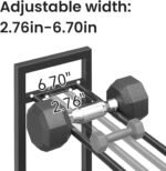 Pickpiff 3 Tier Dumbbell Rack Weight Rack Stand Only for Home Gym Storage Organizing Dumbbells Up to 390 lb Capacity - Image 4