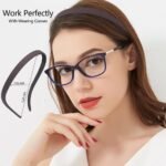 TOBATOBA Headbands for Glasses Wearers No Pressure No Headache Comfortable Hairbands Square Sunglasses Headband for Women Girls, Plastic Headbands with Teeth Non Slip 6Pcs - Image 3