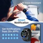 Fitpolo Smart Watch for Men Women,1.3" AMOLED Touchscreen Fitness Tracker, Make/Answer Calls, Heart Rate SpO2 Monitor, IP68 Waterproof, Sleep & Activity Tracking Smartwatch for Android Phones iPhone - Image 4