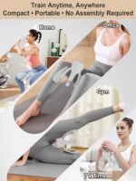 Pelvic Floor Exercise Devices 77 lb Adjustable Kegel Inner Thigh Exerciser and Hip Trainer Workout Equipment for Home Postpartum Recovery Women Men, with Band - Image 6