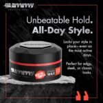 Gummy Professional - Hair Wax for Men - Ultra Hold Styling Pomade for Dry, Damp Hair - Water-Based Texturizing Clay Paste with Provitamin B5 & Keratin - Strong Hold - Alcohol & Paraben-Free - 150ml - Image 3