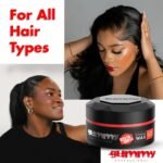 Gummy Professional - Hair Wax for Men - Ultra Hold Styling Pomade for Dry, Damp Hair - Water-Based Texturizing Clay Paste with Provitamin B5 & Keratin - Strong Hold - Alcohol & Paraben-Free - 150ml - Image 5