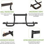NOWAKE New Version Multi-Grip Pull up bar For Doorway,330lbs Heavy Duty 47.3 Inch Extra Width Portable Functional Ergonomic Design Door Frame Pull Up Bar With USA Patent For Home Gym Exercise - Image 6