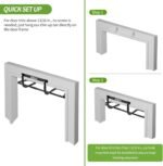 NOWAKE New Version Multi-Grip Pull up bar For Doorway,330lbs Heavy Duty 47.3 Inch Extra Width Portable Functional Ergonomic Design Door Frame Pull Up Bar With USA Patent For Home Gym Exercise - Image 7