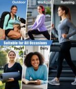 7 Pack Womens Long Sleeve Athletic Shirts UV Sun Protection UPF 50+ Quick Dry Workout Running Tops V Neck - Image 7