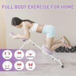 CRYSTAL FIT Ab Machine, Ab Workout Equipment Abdominal Trainer, Adjustable Abdominal Exercise Machine at Home Gym for Stomach Workout with LCD Monitor - Image 3