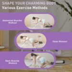 CRYSTAL FIT Ab Machine, Ab Workout Equipment Abdominal Trainer, Adjustable Abdominal Exercise Machine at Home Gym for Stomach Workout with LCD Monitor - Image 5