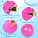 Honoson 3 Pcs Yoga Ball 55/65/75cm Exercise Ball for Working Out Birthing Pregnancy Gym Physical Therapy Balance Stability Fitness, Quick Pump Included - Image 5