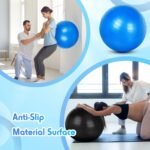 Honoson 3 Pcs Yoga Ball 55/65/75cm Exercise Ball for Working Out Birthing Pregnancy Gym Physical Therapy Balance Stability Fitness, Quick Pump Included - Image 7