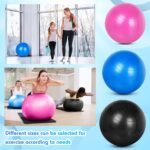 Honoson 3 Pcs Yoga Ball 55/65/75cm Exercise Ball for Working Out Birthing Pregnancy Gym Physical Therapy Balance Stability Fitness, Quick Pump Included - Image 8