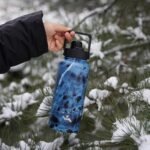 Insulated Water Bottle 24oz Stainless Steel Sport Bottles with 3 Lids,Light Blue - Image 8