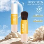 KYDA Mineral Sunscreen Setting Powder for Face & Scalp, SPF 35 Mineral Scalp Sunscreen, Lasting Oil Control Matte Loose Powder, Lightweight Breathable for All Skin Type, Medium - Image 9