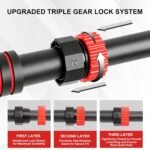 TOPOKO Pull Up Bar for Doorway, Strength Training Chin Up Bar without Screws – Adjustable Width with Locking Mechanism, Non-Slip Heavy Duty Pull-up Bar for Home Gym, Max Load 440lbs - Image 8