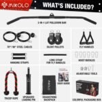 Mikolo Upgraded Weight Lift Pulley System - LAT Pulley Attachments with Adjustable Length Cable for Full Body Training, Home Gym Set - Image 3
