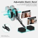 2025 New Double-Wheel Ab Roller for Core Training – Rebound Design with Adjustable Elastic Band, Silent Non-Slip Wheels, Detachable Build, Knee Pad & Bands – Home Gym Gear for Men/Women - Image 5