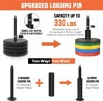SERTT Cable Pulley System Gym, Power Rack Pulley Attachment with 2-in-1 LAT Pull Down Bar and Upgraded Loading Pin,Used for Triceps Pulldown, Biceps, Back, Shoulder - Image 5