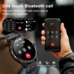 LogHog Smart Watches for Men,1.43" AMOLED Display Fitness Watch IP68 Waterproof Activity Tracker Smartwatches Compass Compatible with Android and iOS Devices - Image 3