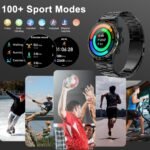 LogHog Smart Watches for Men,1.43" AMOLED Display Fitness Watch IP68 Waterproof Activity Tracker Smartwatches Compass Compatible with Android and iOS Devices - Image 4