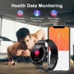 LogHog Smart Watches for Men,1.43" AMOLED Display Fitness Watch IP68 Waterproof Activity Tracker Smartwatches Compass Compatible with Android and iOS Devices - Image 5