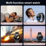 LogHog Smart Watches for Men,1.43" AMOLED Display Fitness Watch IP68 Waterproof Activity Tracker Smartwatches Compass Compatible with Android and iOS Devices - Image 7