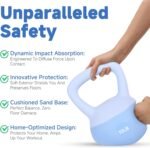 Leikefitness Soft Kettlebells,Steel Shot Filled Weights for Women and Men,Color Coded Anti Slip Soft Kettlebells,Home workout - Image 4