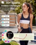 Smart Watches for Women, Smart Watch with 24/7 Heart Rate, Sleep Monitor, Answer/Make Calls, 400+ Watch Face, 70+ Sport Modes, Waterproof Activity Fitness Tracker Smartwatch for Android & iPhone - Image 5