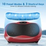 Vibration Plate Exercise Machine - Whole Body Workout Vibration Platform Lymphatic Drainage Machine for Weight Loss Home Fitness with Resistance Bands Remote - Image 5