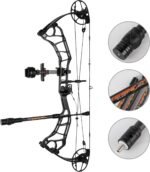 ZSHJGJR Archery Bow Stabilizer Bar 8",10",12", 15" for Compound Bow, 3K Carbon Fiber Body Flexible Core, Damping System and Weights Kit for Vibration Reduction - Image 6