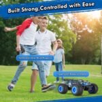 Remote Control Car, 1:18 Scale Rc Cars, All-Terrain RC Truck with LED Light, 20KM/H, Rechargeable, 2WD, 2.4GHz, Sturdy PVC Shell, Remote Control Truck for Boys 4-7 8-12, Beginner - Image 6