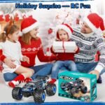 Remote Control Car, 1:18 Scale Rc Cars, All-Terrain RC Truck with LED Light, 20KM/H, Rechargeable, 2WD, 2.4GHz, Sturdy PVC Shell, Remote Control Truck for Boys 4-7 8-12, Beginner - Image 9