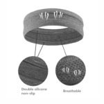 6Pack Sweat Bands Headbands for Women Workout, Women's Fashion Non Slip Headband, Moisture Wicking Sweatband for Sports Running Athletic Yoga - Image 4