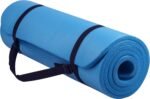 Fitvids All Purpose 1/2-Inch Extra Thick High Density Anti-Tear Exercise Yoga Mat with Carrying Strap and Yoga Blocks, Multiple Colors - Image 3