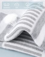 Airacker Athletic Socks Sport Running Calf Socks Performance Cushioned Breathable Crew Socks for Men Women(6 Pairs) - Image 3