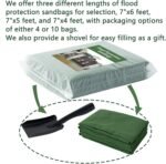 Flood Prevention Sandbags, Reusable Flood Water Barrier, Suitable for Indoor and Outdoor, etc. to Control Flooding in Rainy Season (4 feet 7 inches (Pack of 4)) - Image 3