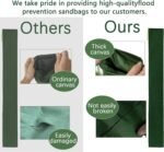 Flood Prevention Sandbags, Reusable Flood Water Barrier, Suitable for Indoor and Outdoor, etc. to Control Flooding in Rainy Season (4 feet 7 inches (Pack of 4)) - Image 5
