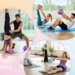 Sotiff 20 Pcs Small Exercise Pilates Ball 9 Inch Mini Yoga Barre Balls for Stability, Fitness, Physical Therapy, Stretching & Core Strength Workout at Home Gym Office - Image 6