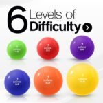Logest Weighted Toning Exercise Balls Pair - Round Shape Medicine Ball - 1LB 2LB 3LB 4LB 5LB 6LB Available - Toning Muscle for Men & Women - Color-Coded Difficulty Levels - Image 3