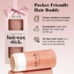 Kitsch Hair Wax Stick for Women & Men - Anti-Frizz and Fly Away Hair Tamer, No Residue Hair Finishing Stick | All Day Hold Styling Product | Stocking Stuffers for Teen Girls - 2.7 oz - Image 3