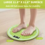 Bathroom Scale for Body Weight,Rechargeable,Up to 400 lb Capacity, No Batteries Required, Unique Lime Slice Design, Large LED Display with Temperature, Auto-On/Off, 12"x12" Body Weight Scale - Image 6