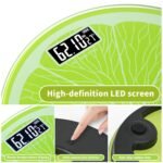 Bathroom Scale for Body Weight,Rechargeable,Up to 400 lb Capacity, No Batteries Required, Unique Lime Slice Design, Large LED Display with Temperature, Auto-On/Off, 12"x12" Body Weight Scale - Image 7