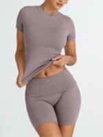 Trendy Queen Womens 2 Piece Workout Sets Short Matching Lounge Sets Summer Clothes Going Out Gym Outfits - Image 3
