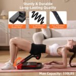 Ab Machine with Resistance Bands for Abdominal Exercise - 3 Levels Adjustable Sit-Up Exercise Equipment for Home Gym, Core & Full Body Workout - Image 6