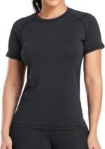 TELALEO 4 Pack Women's Compression Shirt Long/Short Sleeve Performance Workout Baselayer Athletic Top Gym Sports Gear - Image 3